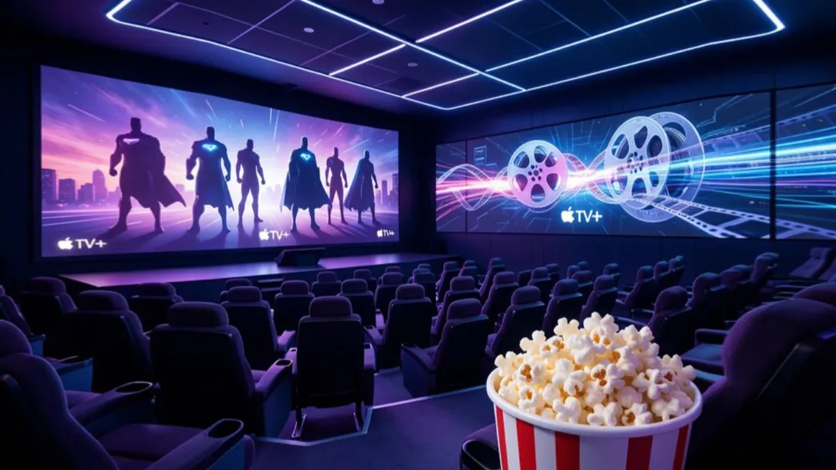 Most anticipated movies and shows of 2026 displayed on theater screens with streaming platform