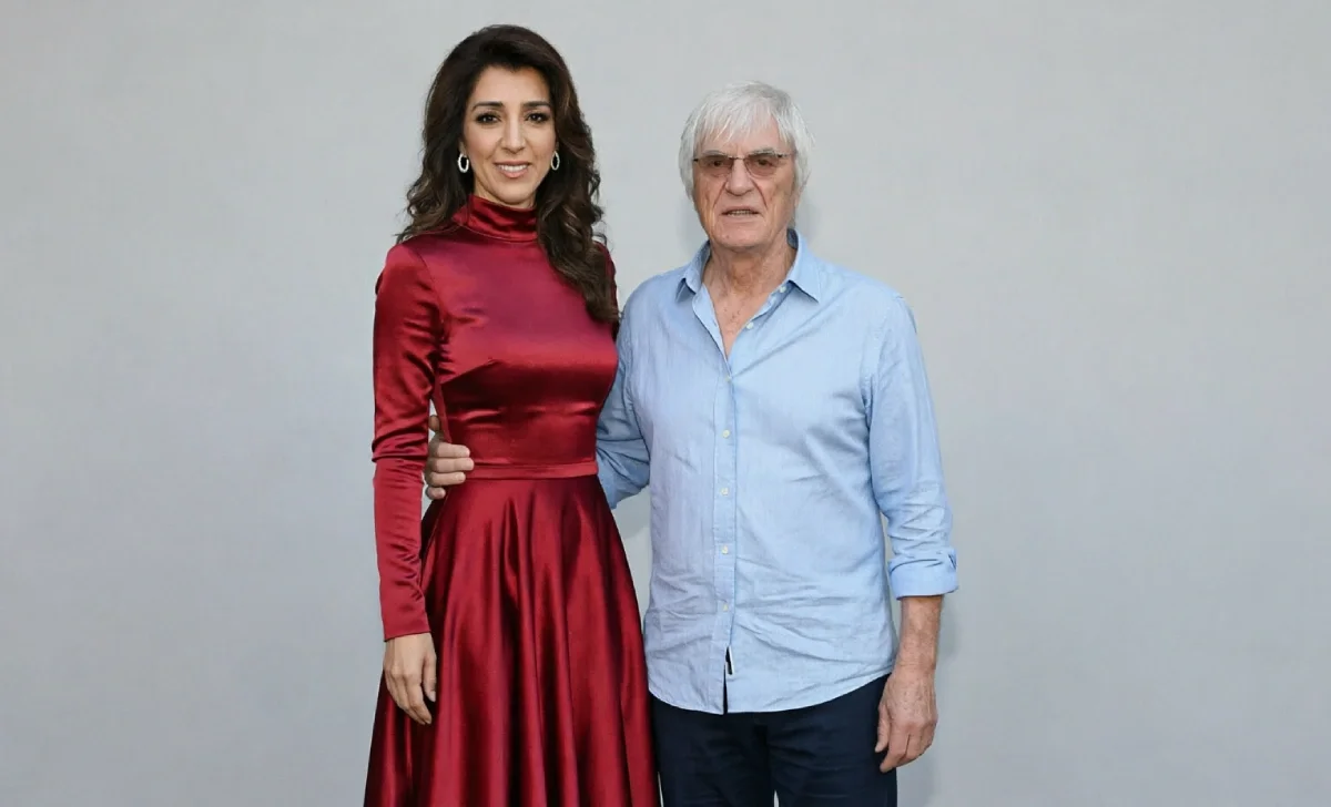 Fabiana Flosi, Brazilian businesswoman and wife of Bernie Ecclestone, at a Formula 1 Grand Prix