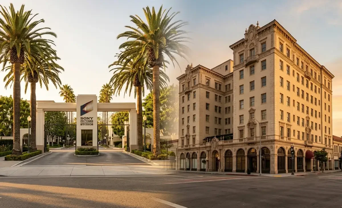 Culver City CA entertainment landmarks where famous actors lived and worked in Heart of Screenland