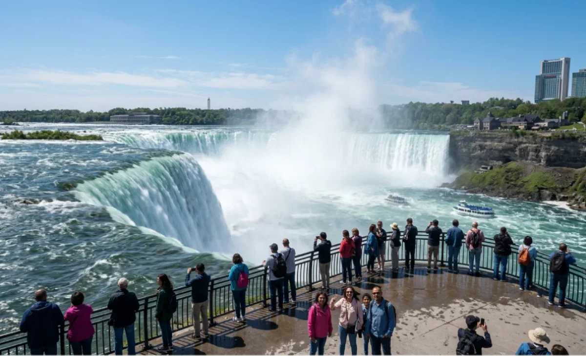 Horseshoe Falls viewed from the Canadian side during a Toronto Niagara Falls tour
