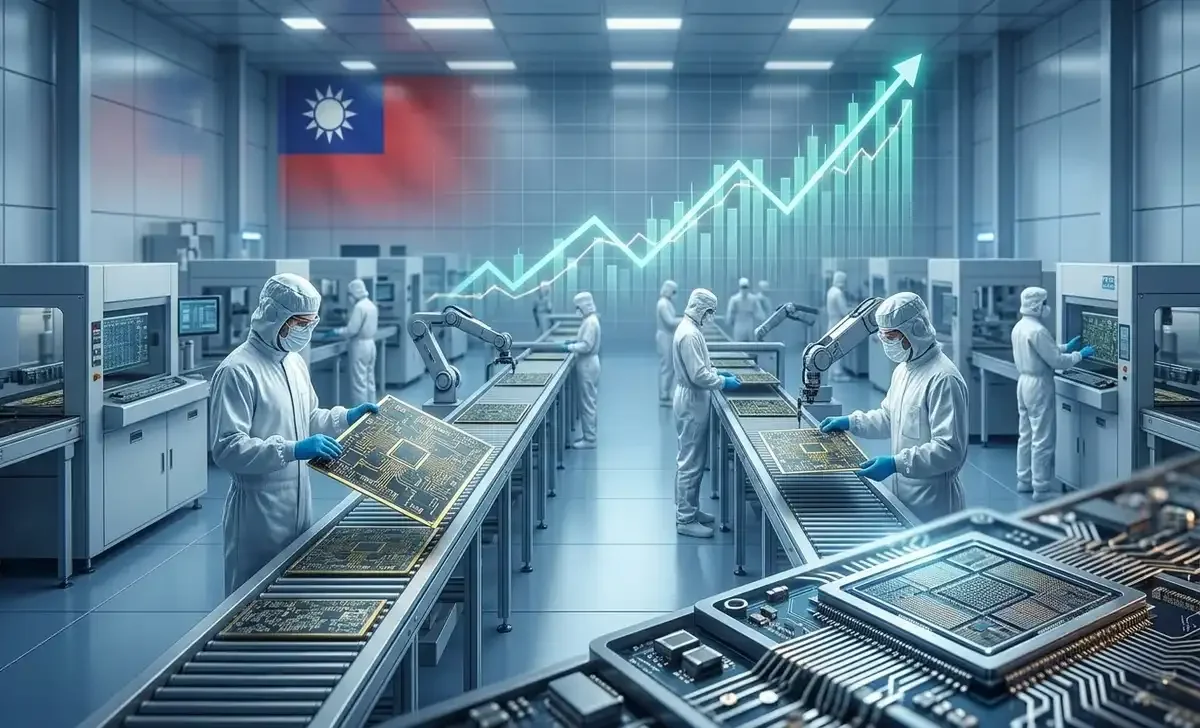 Unimicron offering chip factory showing AI substrate manufacturing